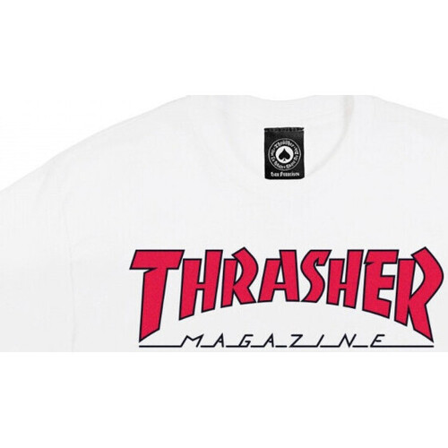 Oblečenie Muž Tričká a polokošele Thrasher T-shirt outlined Biela