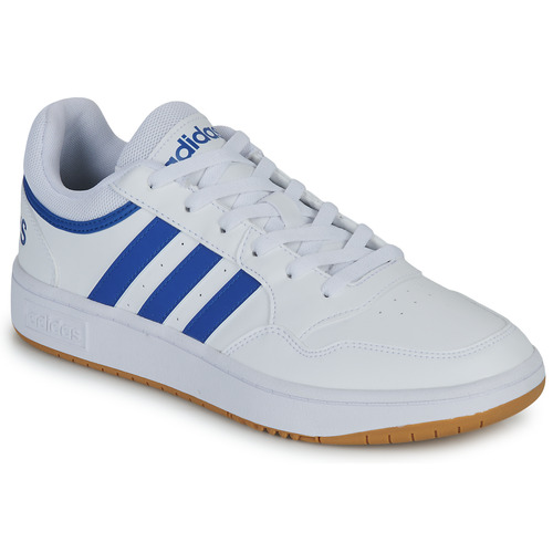 Topánky Muž Nízke tenisky Adidas Sportswear HOOPS 3.0 Biela / Modrá / Gum