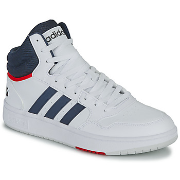 Topánky Členkové tenisky Adidas Sportswear HOOPS 3.0 MID Biela / Námornícka modrá / Červená