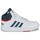 Topánky Muž Členkové tenisky Adidas Sportswear HOOPS 3.0 MID Biela / Námornícka modrá / Červená