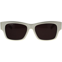 Hodinky & Bižutéria Slnečné okuliare Balenciaga Occhiali da Sole  Max Square BB0262SA 003 Biela