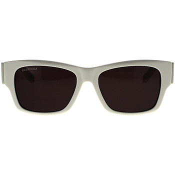 Hodinky & Bižutéria Slnečné okuliare Balenciaga Occhiali da Sole  Max Square BB0262SA 003 Biela