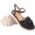 Topánky Žena Univerzálna športová obuv MTNG Dámske sandále MUSTANG 53368 čierne Čierna