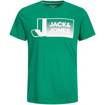 Oblečenie Chlapec Tričká s krátkym rukávom Jack & Jones  Zelená