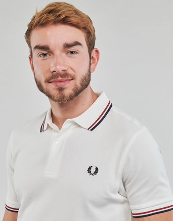 Fred Perry TWIN TIPPED FRED PERRY SHIRT Biela
