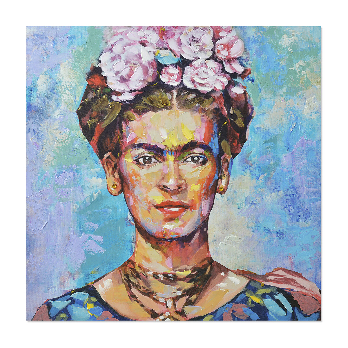 Domov Obrazy / plátna Signes Grimalt Frida Woman Table Modrá