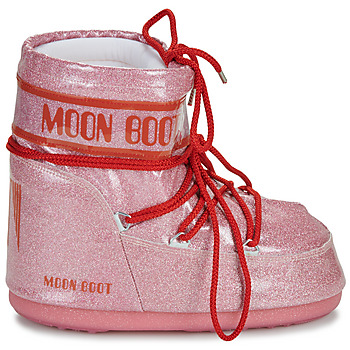 Moon Boot MB ICON LOW GLITTER Ružová / Červená