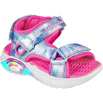 Topánky Dievča Sandále Skechers Rainbow racer sumer sky Modrá