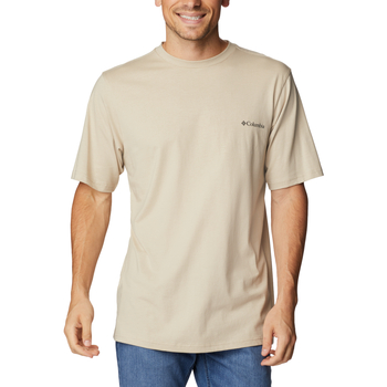 Oblečenie Muž Tričká s krátkym rukávom Columbia CSC Basic Logo SS Tee Béžová