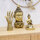 Domov Sochy Signes Grimalt Buddha Postava Zlatá