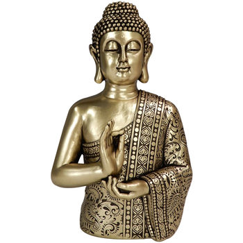 Domov Sochy Signes Grimalt Buddha Postava Zlatá