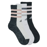 Doplnky Športové ponožky Adidas Sportswear 3S CRW BOLD 3P Biela / Čierna / Biela