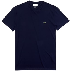 Oblečenie Muž Tričká a polokošele Lacoste Pima Cotton T-Shirt - Blue Marine Modrá