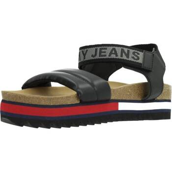 Topánky Žena Sandále Tommy Jeans FLAG OUTSOLE Čierna