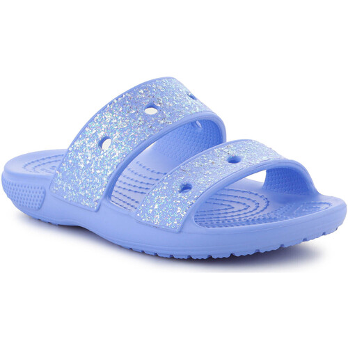 Topánky Deti Sandále Crocs CLASSIC GLITTER SANDAL KIDS MOON JELLY 207788-5Q6 Modrá