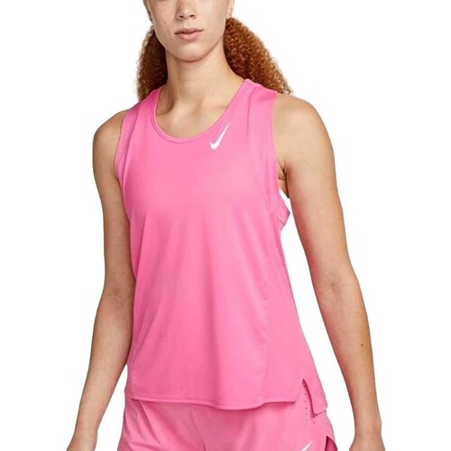Oblečenie Žena Tielka a tričká bez rukávov Nike CAMISETA TIRANTES MUJER  DRI-FIT RACE DD5940 Ružová