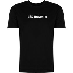 Oblečenie Muž Tričká s krátkym rukávom Les Hommes LF224302-0700-9001 | Grafic Print Čierna