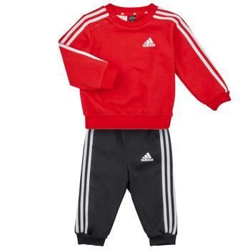 Oblečenie Chlapec Komplety a súpravy Adidas Sportswear 3S JOG Červená / Biela / Čierna