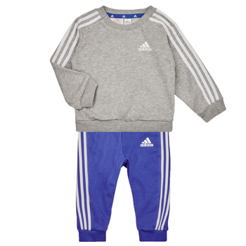 Oblečenie Chlapec Komplety a súpravy Adidas Sportswear 3S JOG Šedá / Biela / Modrá