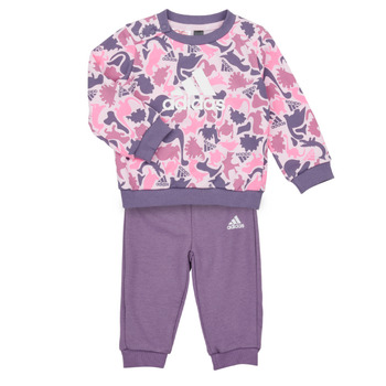 Oblečenie Dievča Komplety a súpravy Adidas Sportswear AOP FT JOG Ružová
