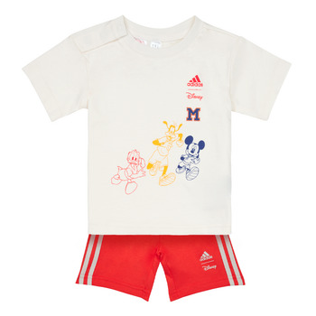 Oblečenie Deti Komplety a súpravy Adidas Sportswear DY MM T SUMS Biela / Červená