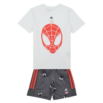 Oblečenie Chlapec Komplety a súpravy Adidas Sportswear LB DY SM T SET Biela / Červená