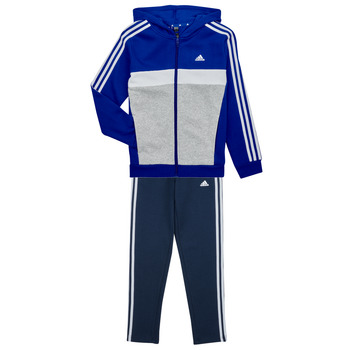 Oblečenie Chlapec Súpravy vrchného oblečenia Adidas Sportswear 3S TIB FL TS Modrá / Šedá