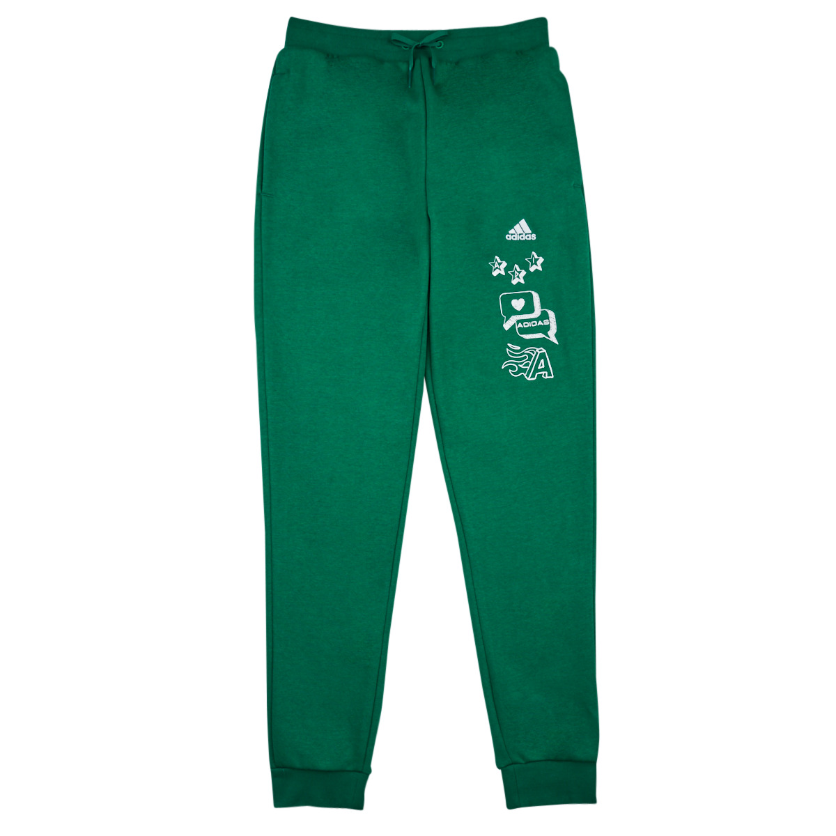 Oblečenie Chlapec Tepláky a vrchné oblečenie Adidas Sportswear BLUV Q3 PANT Zelená / Biela
