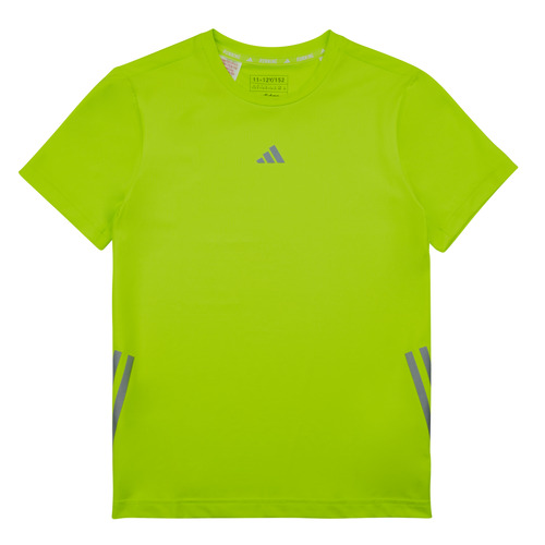 Oblečenie Deti Tričká s krátkym rukávom adidas Performance RUN 3S TEE Zelená / Strieborná