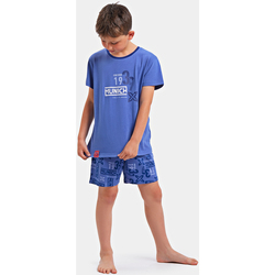 Oblečenie Chlapec Pyžamá a nočné košele Munich DH1351 Modrá