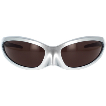 Hodinky & Bižutéria Slnečné okuliare Balenciaga Occhiali da Sole  Skin Cat BB0251S 005 Strieborná