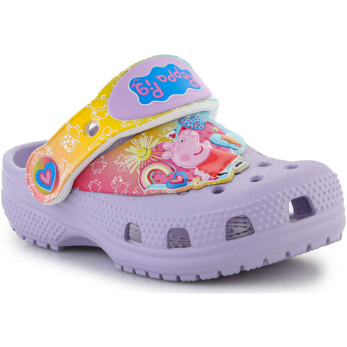 Topánky Dievča Sandále Crocs Classic Peppa Pig Clog T Lavender 207915-530 Fialová 