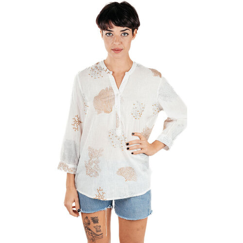Oblečenie Žena Košele a blúzky Isla Bonita By Sigris Tričko Biela