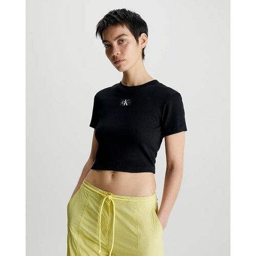 Oblečenie Žena Tričká s krátkym rukávom Calvin Klein Jeans J20J221595BEH Čierna