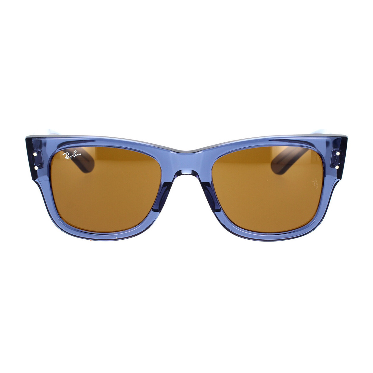 Hodinky & Bižutéria Slnečné okuliare Ray-ban Occhiali da Sole  Mega Wayfarer RB0840S 668073 Modrá