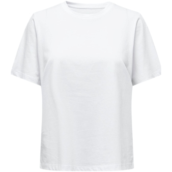 Oblečenie Žena Mikiny Only T-Shirt  S/S Tee -Noos - White Biela