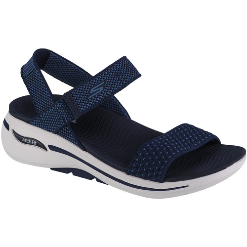 Topánky Žena Športové sandále Skechers Go Walk Arch Fit Sandal - Polished Modrá