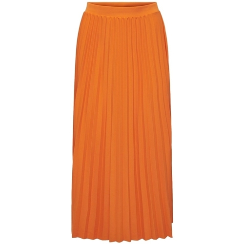 Oblečenie Žena Sukňa Only Melisa Plisse Skirt - Orange Peel Oranžová