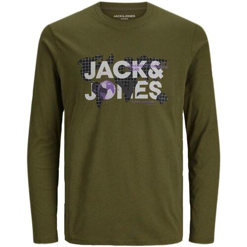 Oblečenie Chlapec Tričká s krátkym rukávom Jack & Jones  Zelená
