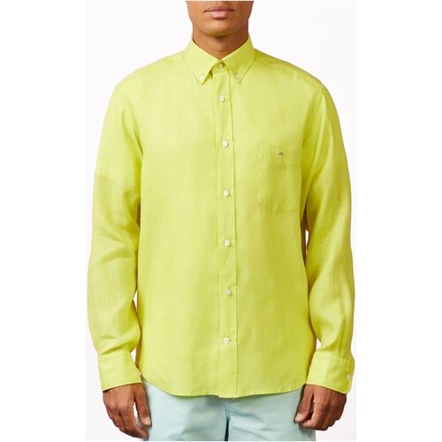 Oblečenie Muž Košele s dlhým rukávom Eden Park E23CHECL0018 Žltá