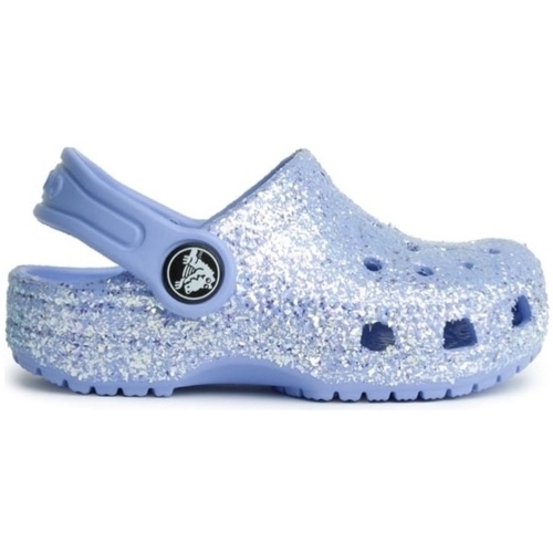 Topánky Deti Sandále Crocs Classic Glitter - Moon Jelly Modrá