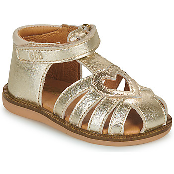 Topánky Dievča Sandále GBB LEONA Zlatá