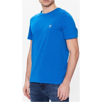 Oblečenie Muž Tričká s krátkym rukávom Guess U94M09 K6YW1 Modrá