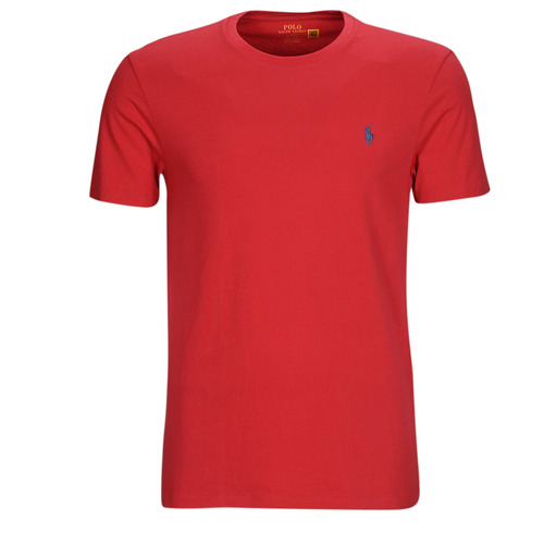 Oblečenie Muž Tričká s krátkym rukávom Polo Ralph Lauren T-SHIRT AJUSTE EN COTON Červená