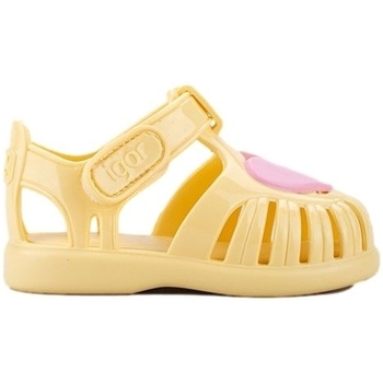 Topánky Deti Sandále IGOR Baby Sandals Tobby Gloss Love - Vanilla Žltá