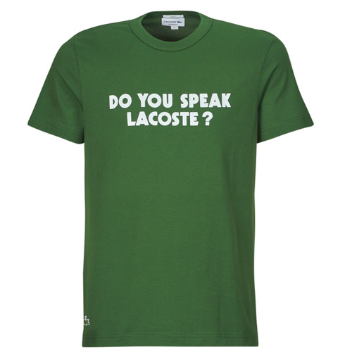 Oblečenie Muž Tričká s krátkym rukávom Lacoste TH0134 Zelená