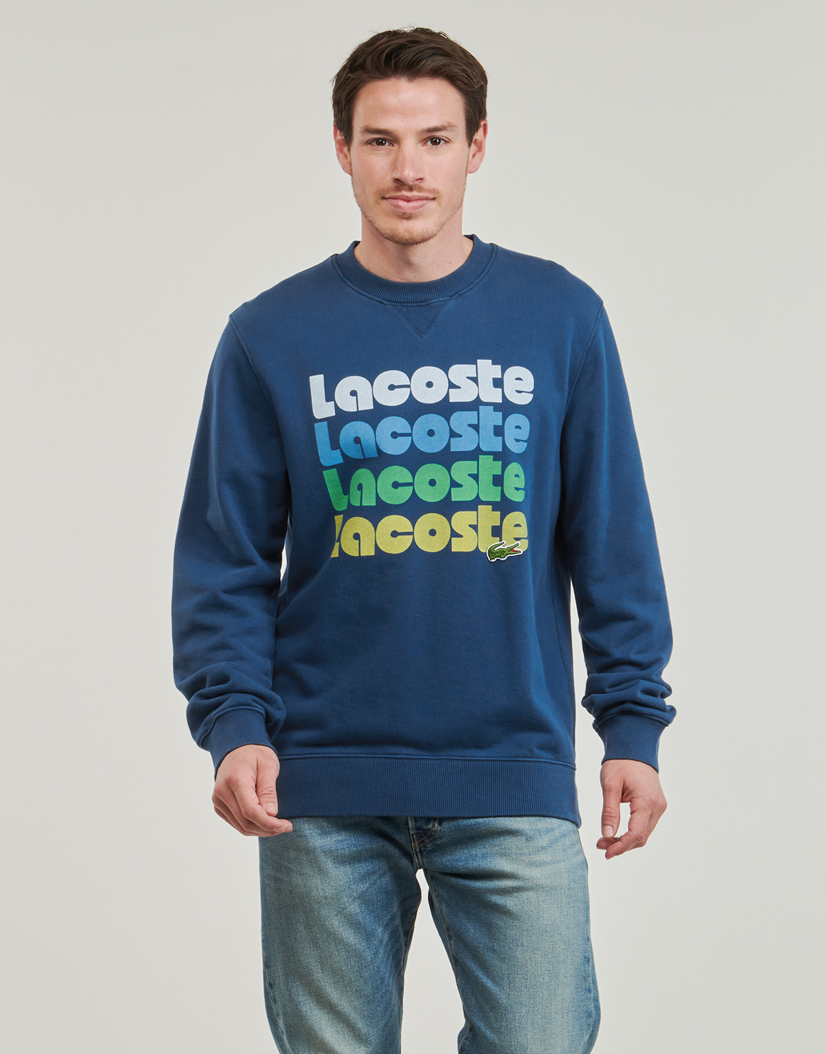 Oblečenie Muž Mikiny Lacoste SH7504 Námornícka modrá