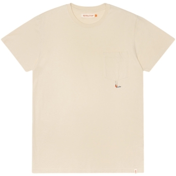 Oblečenie Muž Tričká a polokošele Revolution Regular T-Shirt 1330 SWI - Off White Biela