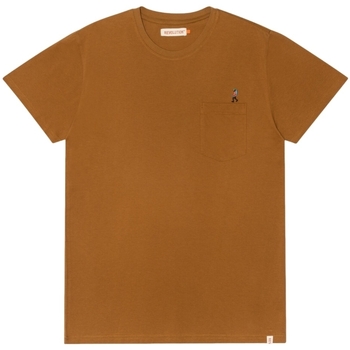 Oblečenie Muž Tričká a polokošele Revolution Regular T-Shirt 1330 HIK - Light Brown Hnedá