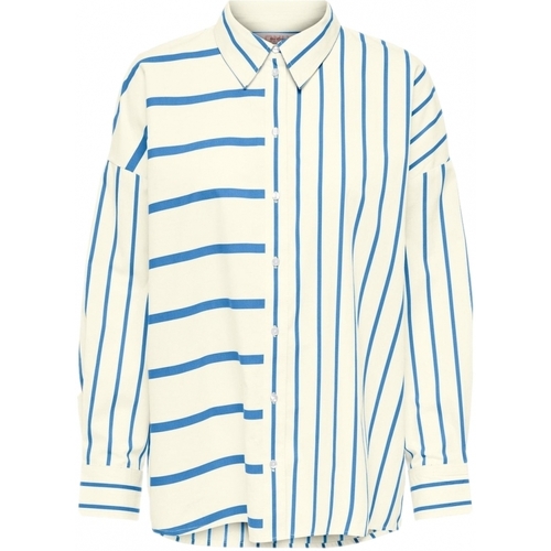 Oblečenie Žena Blúzky Only Shirt Nina Lora L/S - Creme/Provedence Modrá